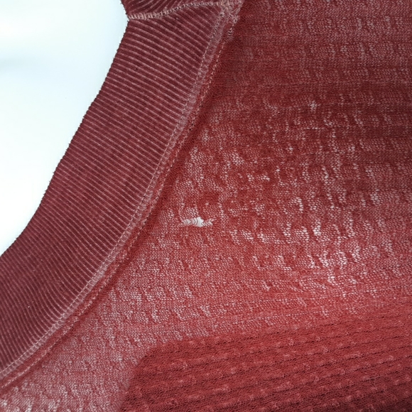 We the free free people south side thermal top double v neck slouchy oversized - Picture 8 of 8